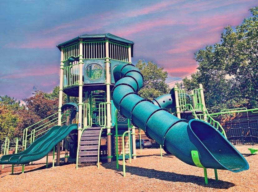 gower tower pink sky