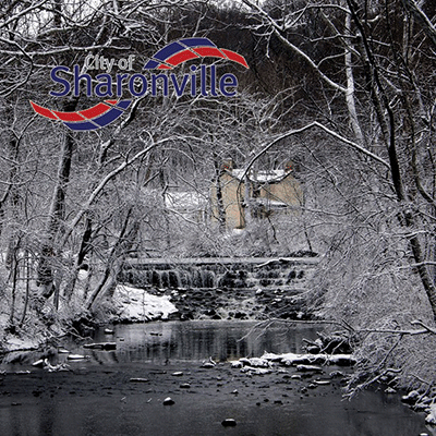 2026 Winter Hometown Guide cover snow at Sharon Woods